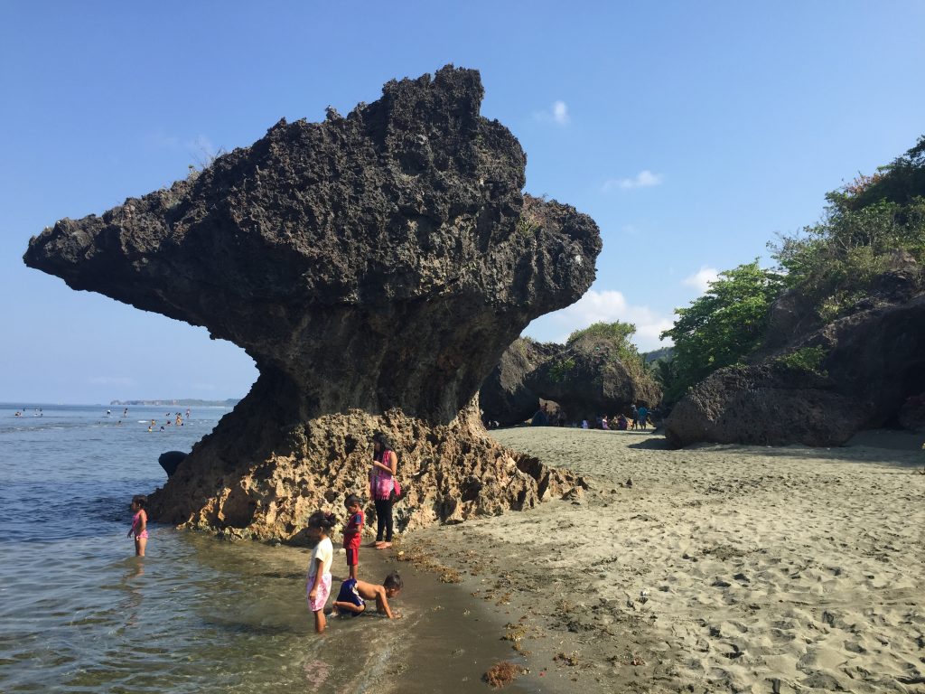 umbrella rocks agno pangasinan philippines Deztreks
