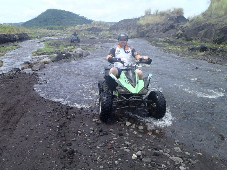 ATV ride towards the base of Mt. Mayon volcano, Albay