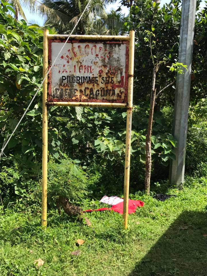 unique tourist spot welcome sign Paete Laguna