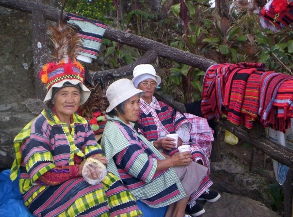 Local Ifugao women in traditional dress in Banaue