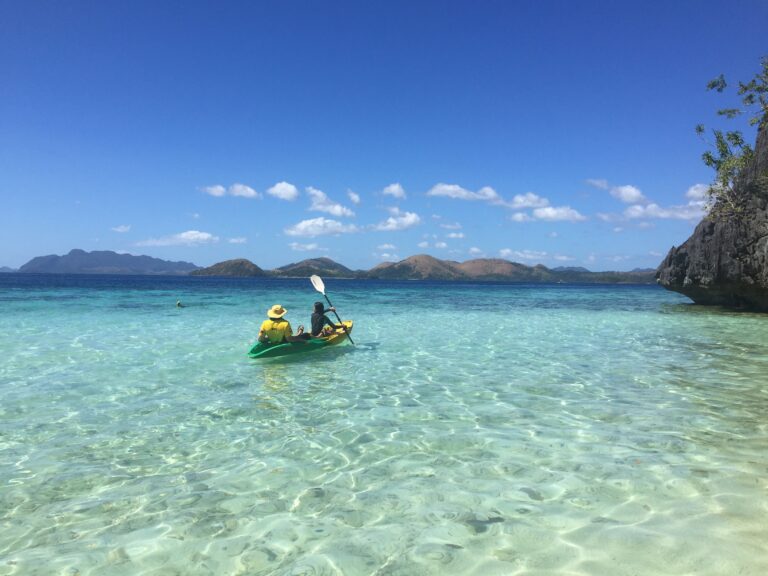 Kayaking in the sea at Beach 91
