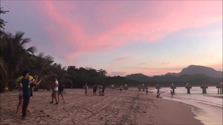 Lio Beach, the beach at dusk