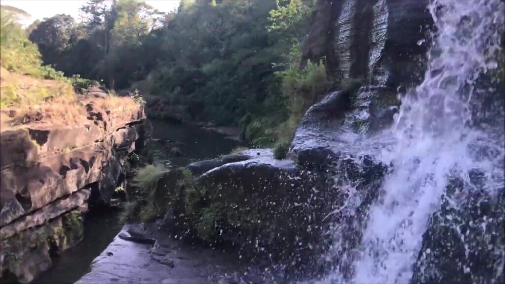 Pantihan Falls dropping into the pool, Maragondon, Cavite