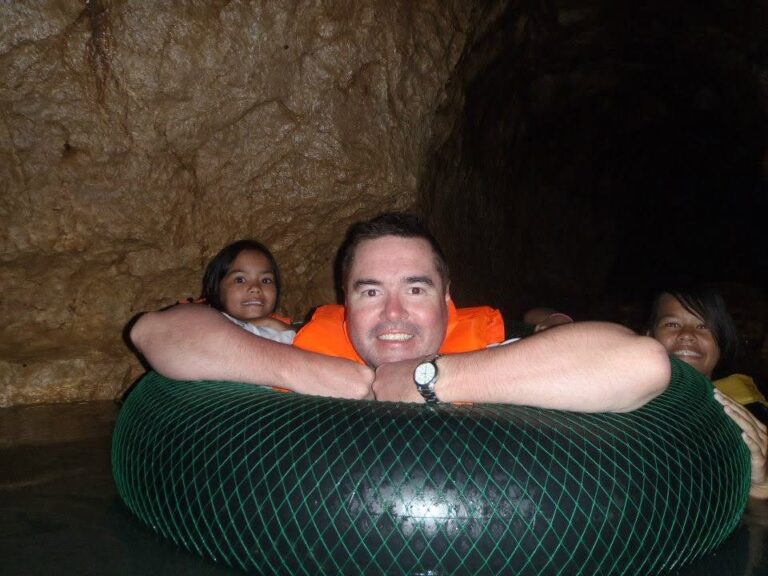 Tubing through the Bulanbogang underground river cave in Caramoan