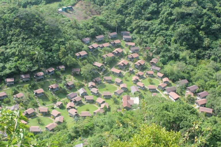 Gota Village Resort cottages seen from above in Caramoan, Camarines Sur