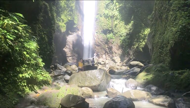 Boulders and a stream below Casaroro Falls in Negros Oriental